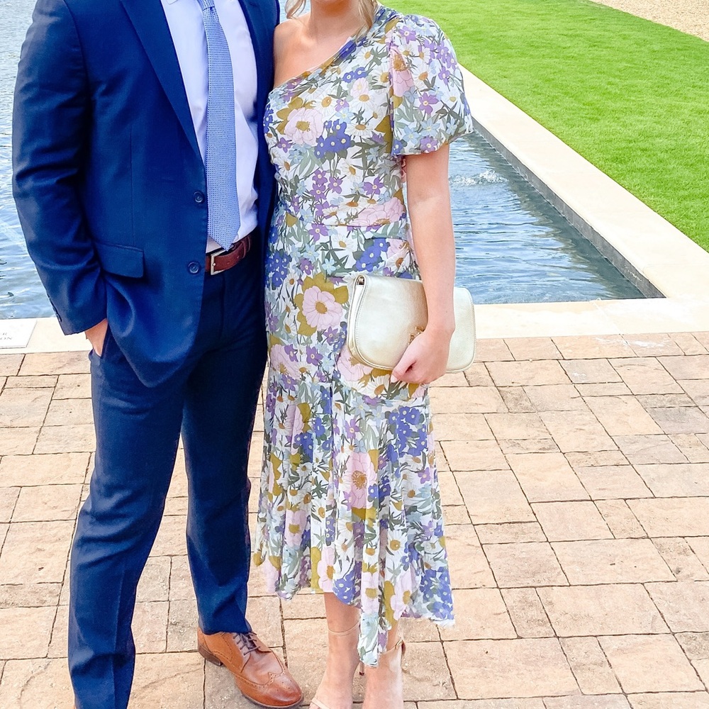 Floral One Shoulder Dress